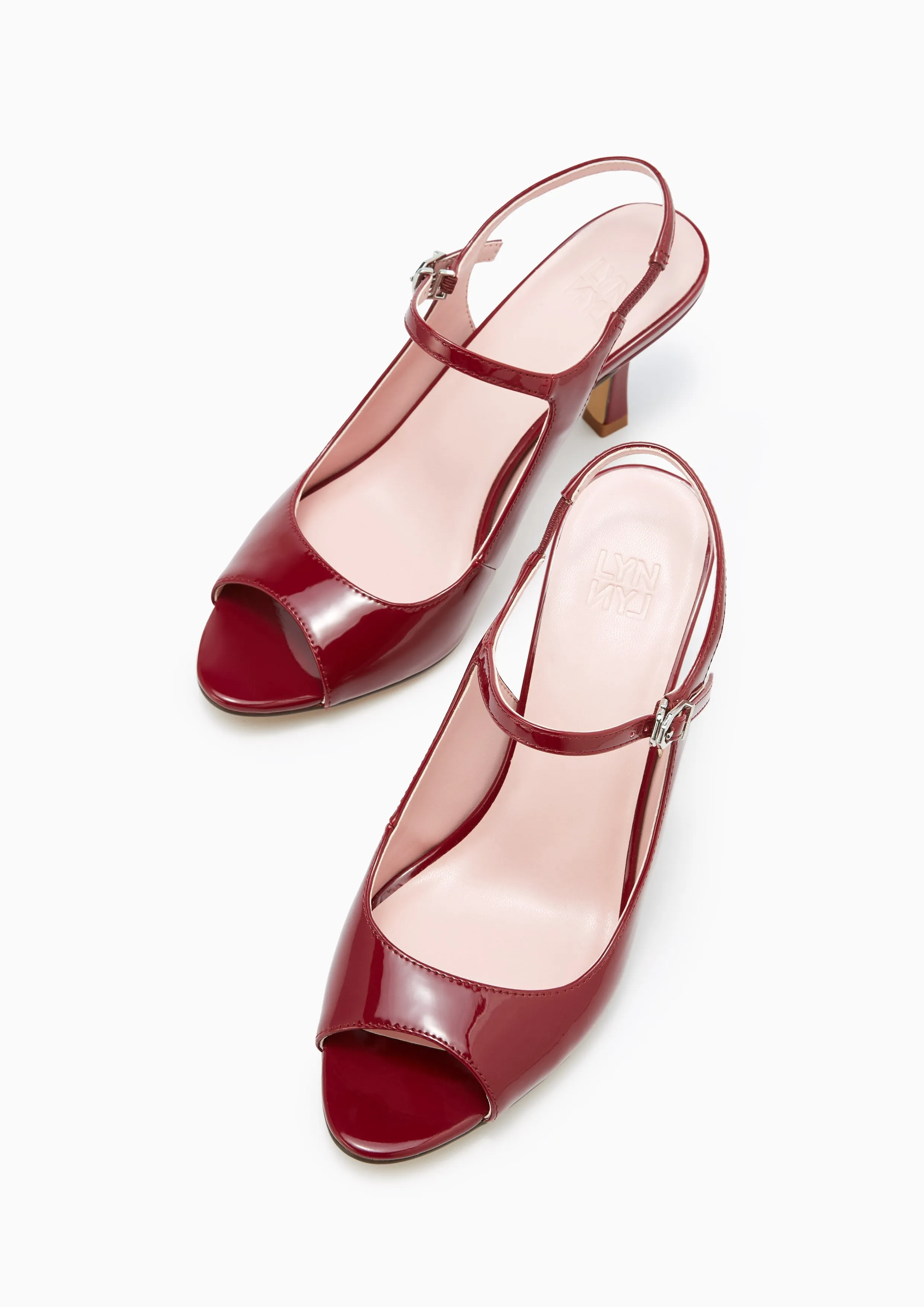 Abbot High Heels - Dark Red