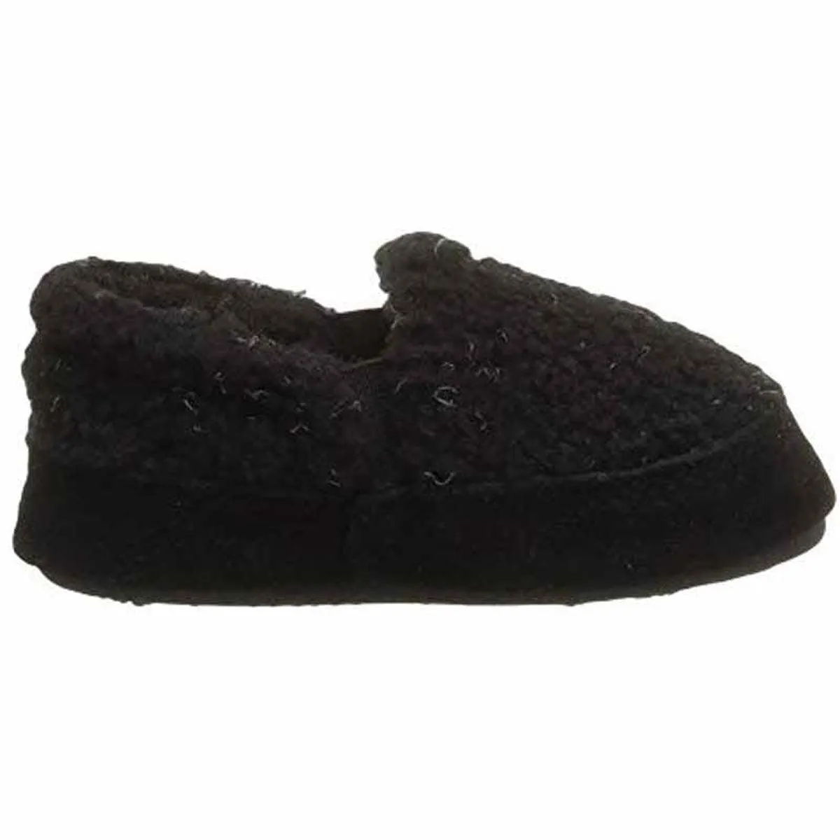 Acorn Kids' Slipperss - Colby Gore Moccasins, Black Berber, K10/11 | A10036ACE10-11