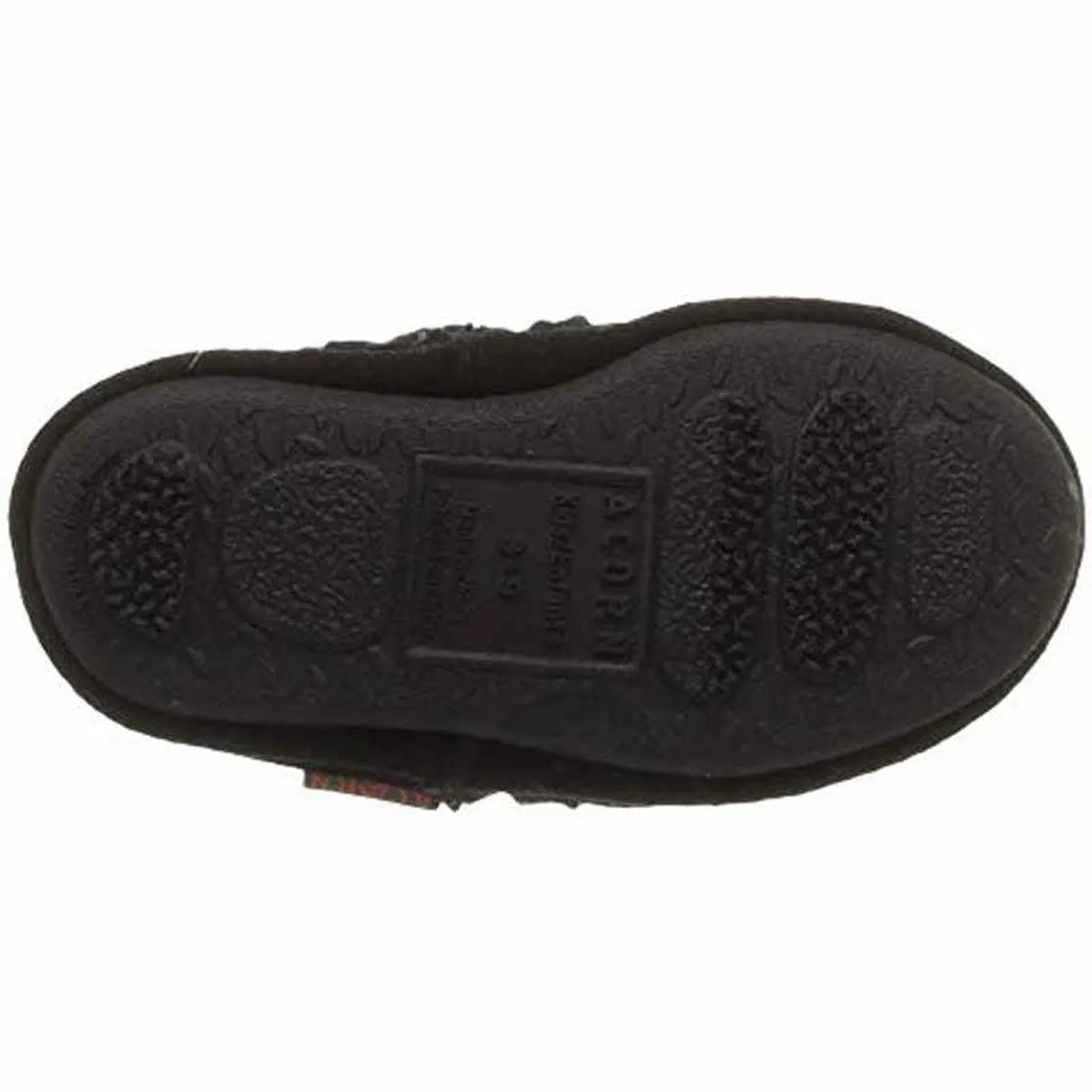 Acorn Kids' Slipperss - Colby Gore Moccasins, Black Berber, K8/9 | A10036ACE8-9