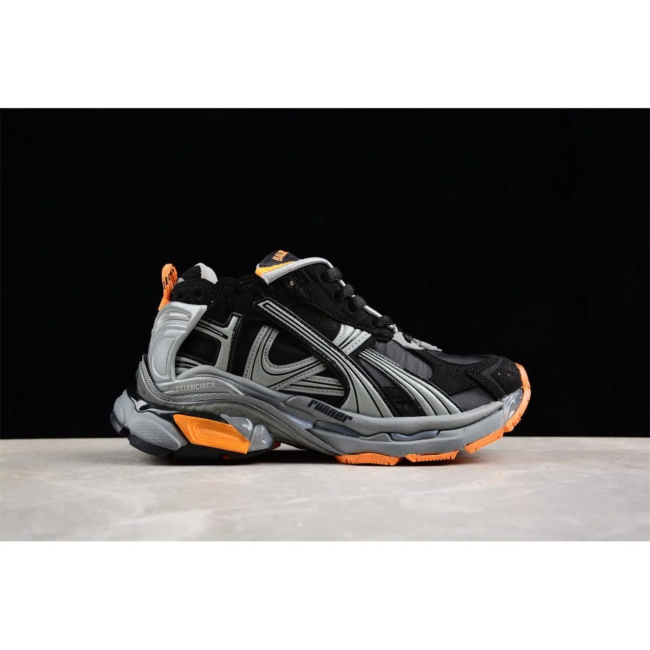 BALENCIAGA RUNNER x BLACK GREY ORANGE