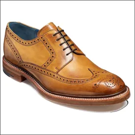 Barker Bailey Cedar Hand Painted Derby Wingtip Brogue=