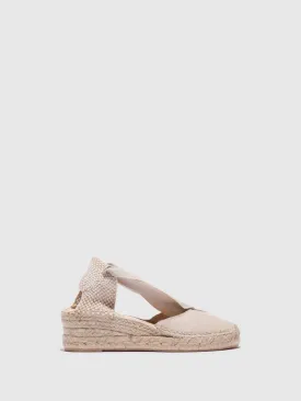 Beige Wedge Espadrilles