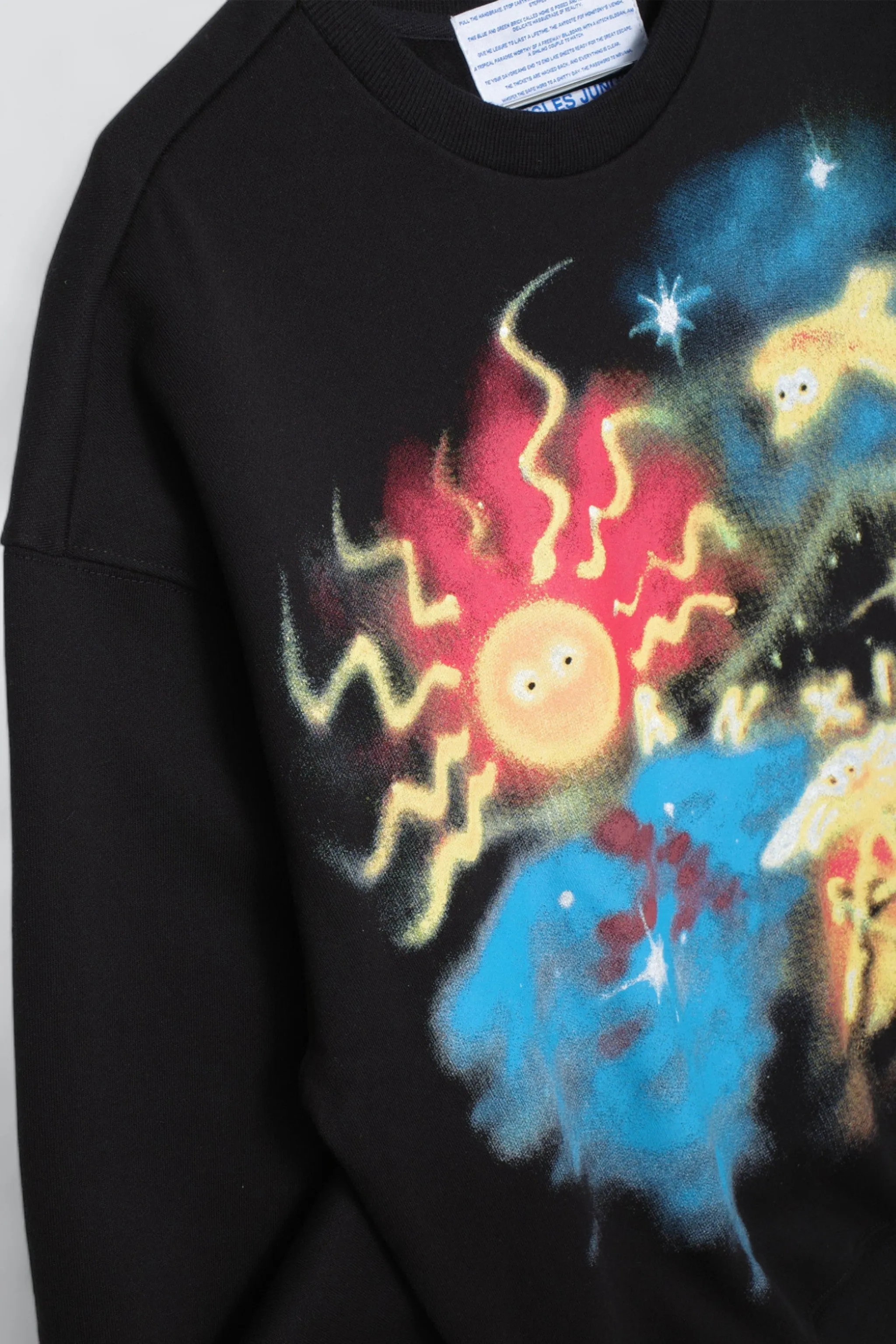 Black Anxiety Airbrush Crewneck