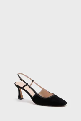 Black Suede Lia Heels