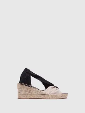 Black Wedge Espadrilles