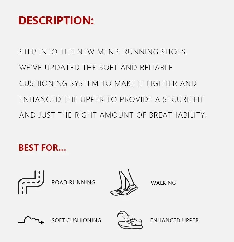 BROOKS Black Running Shoes Lightweight Shock-absorbing Non-slip Sneakers Cushioning Student Body Test Soft-soled Sneakers