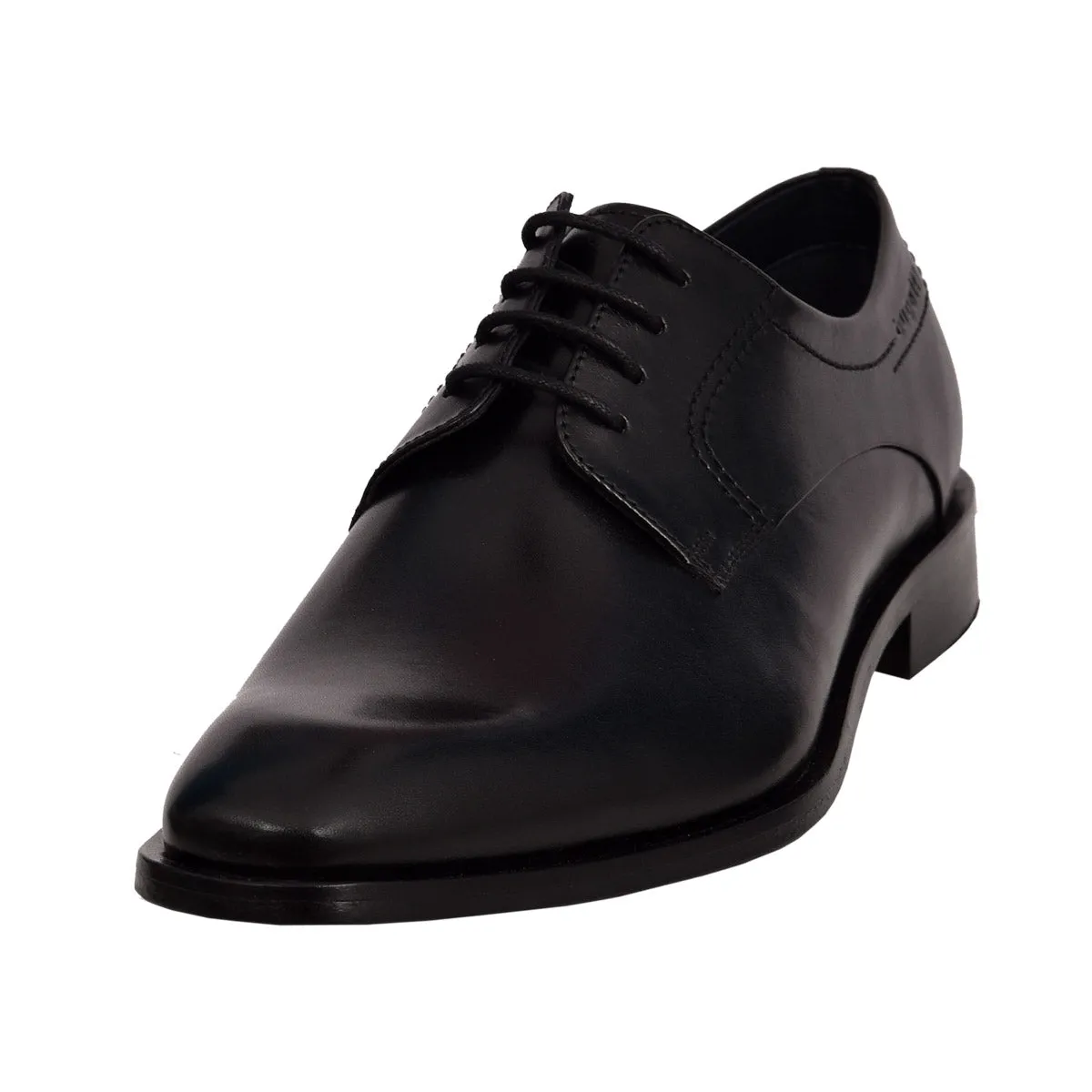 Bugatti Elegant Black Leather Derby Business Shoes