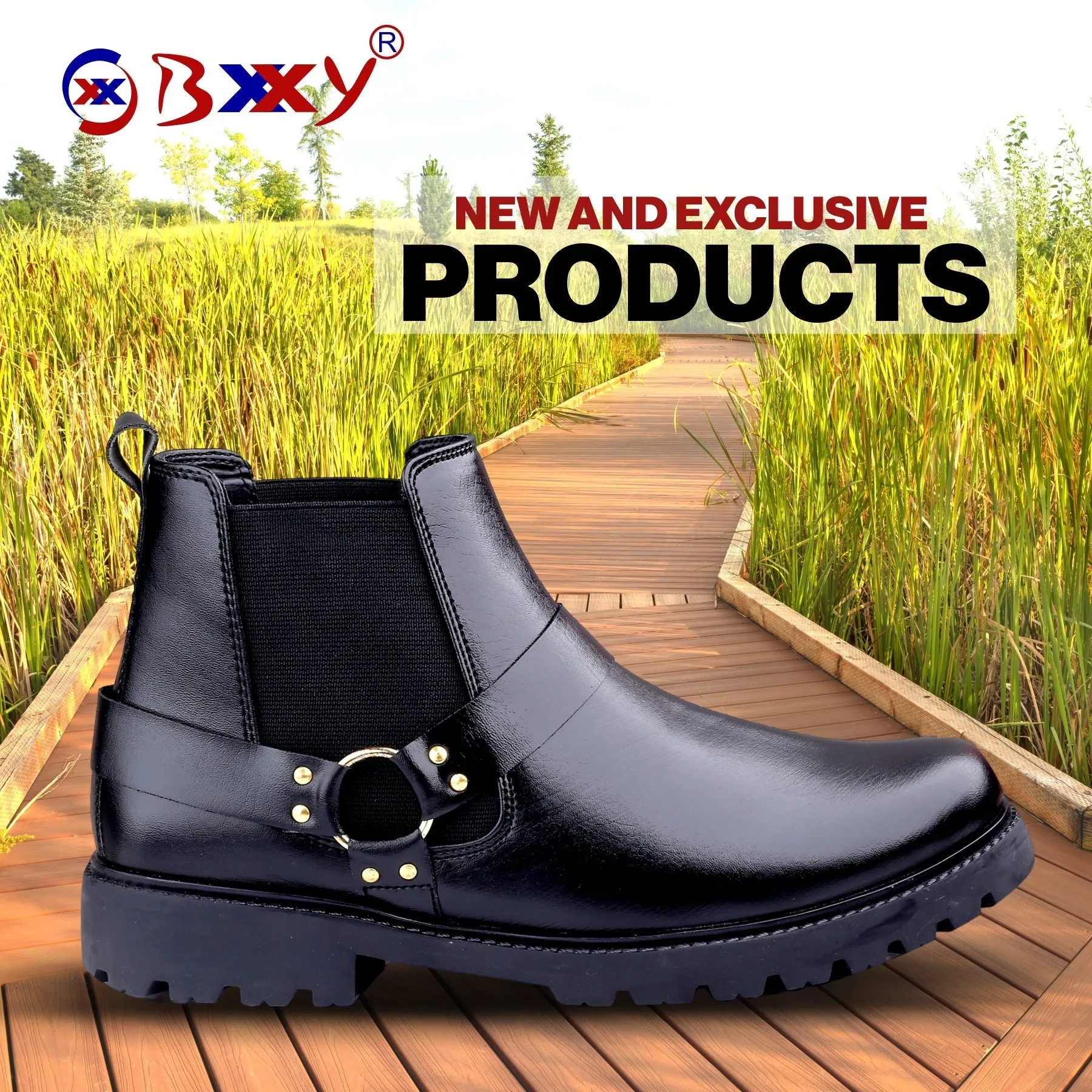 Bxxy Men's Ankle Stylish Chelsea Boots