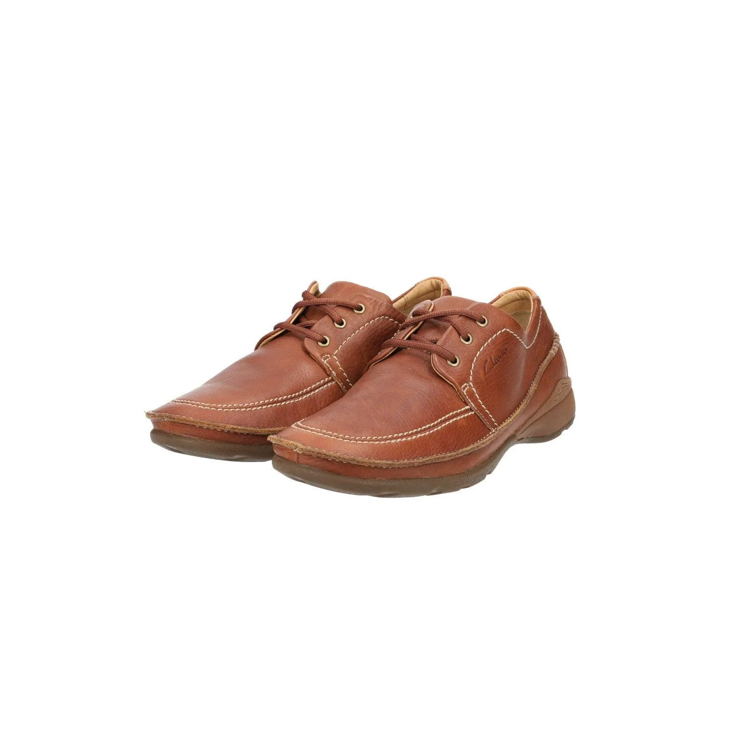 Clarks Radius Mix Casual Lace Ups Leather Brown Colour For Men