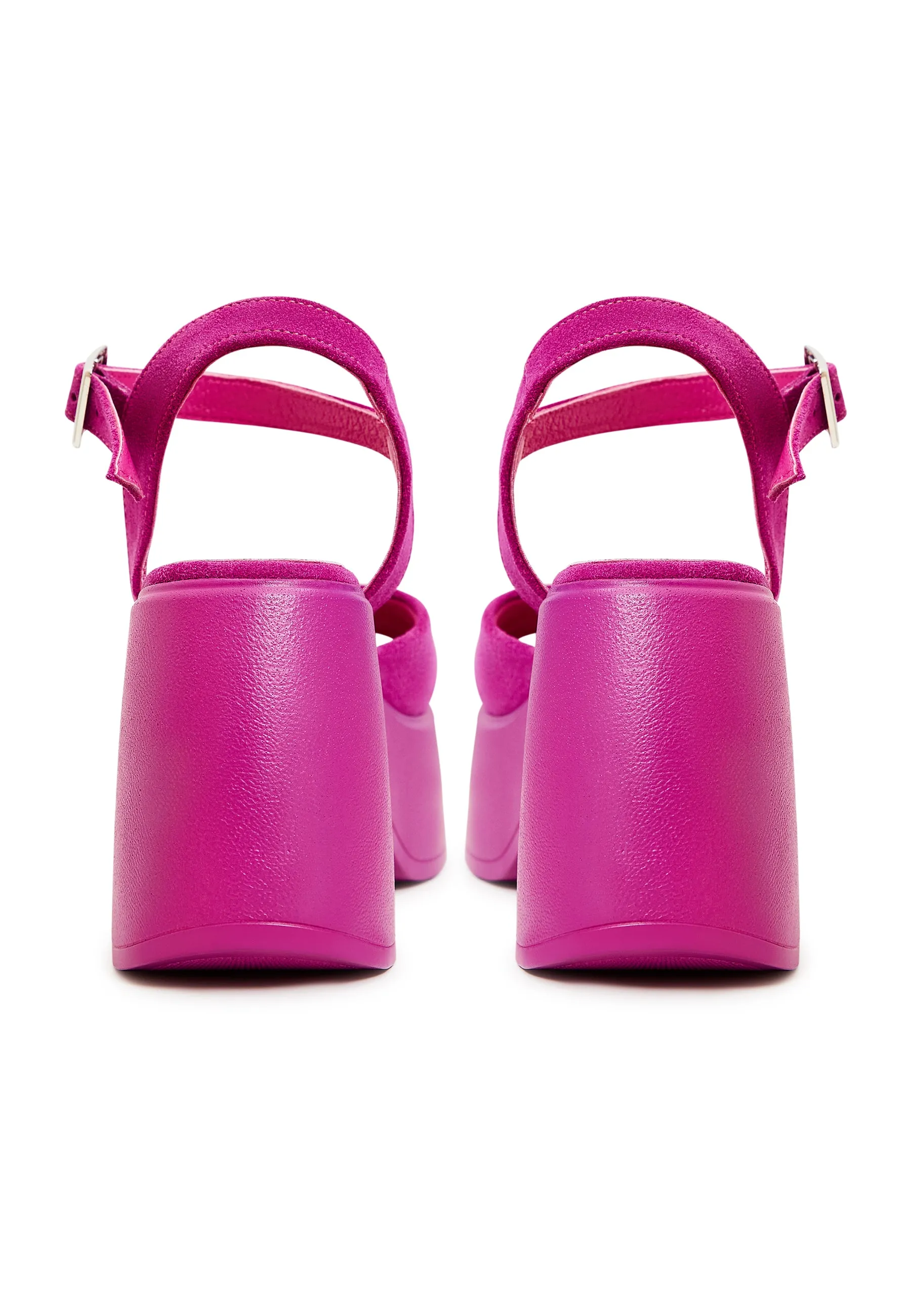 Classic Platform Sandals - Fuchsia