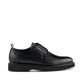 Cosmos shoe leather - BLACK