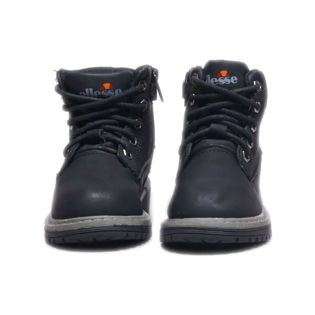 Ellesse Ankle Boots Leather Black Colour For Kids