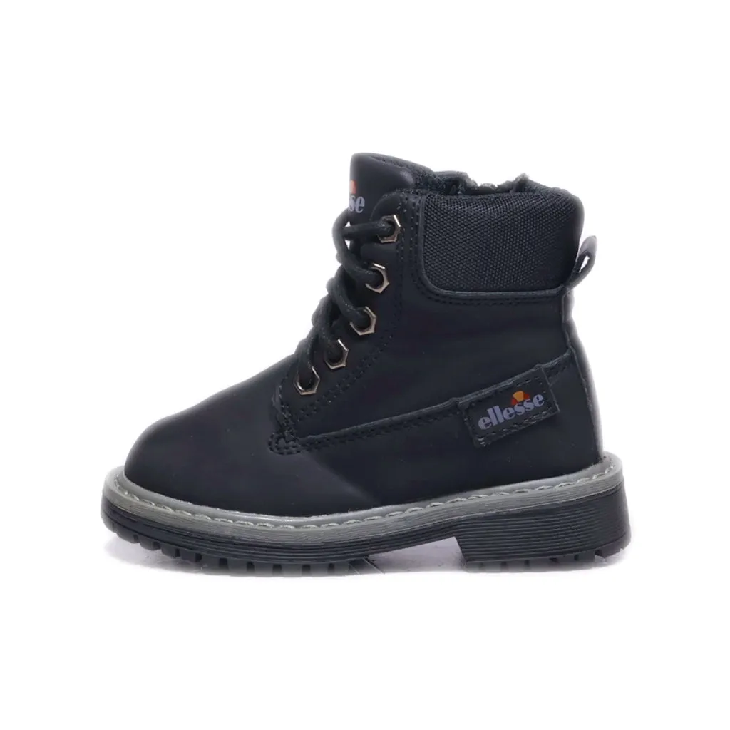 Ellesse Ankle Boots Leather Black Colour For Kids