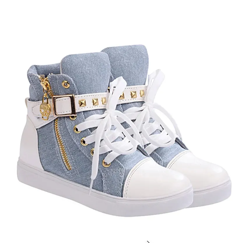 Funki Buys | Boots | Women's Zip Buckle Ankle Boot Sneakers