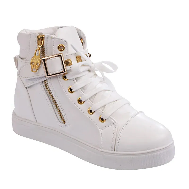 Funki Buys | Boots | Women's Zip Buckle Ankle Boot Sneakers