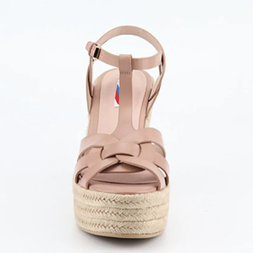 Funki Buys | Shoes | Women's Cross Plait High Wedge Sandals