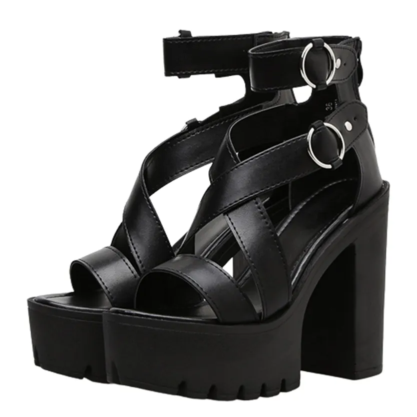 Funki Buys | Shoes | Women's High Gothic Platform Sandals