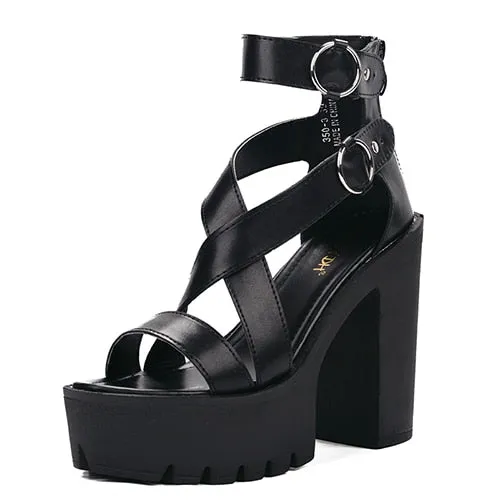 Funki Buys | Shoes | Women's High Gothic Platform Sandals