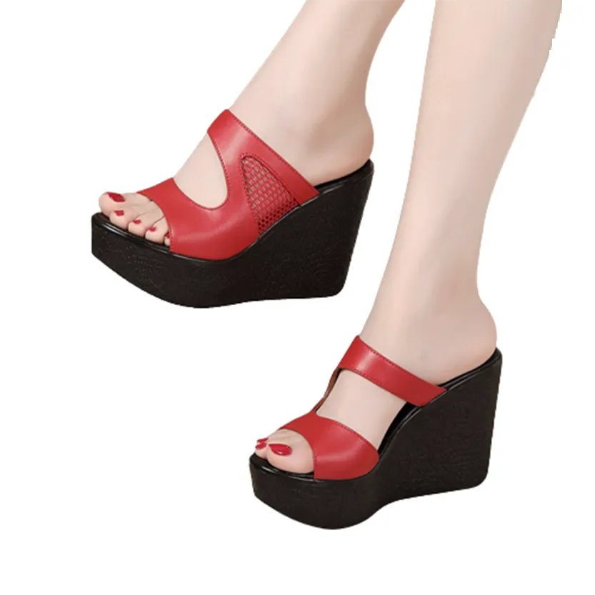 Funki Buys | Shoes | Women's Platform Wedge Mesh Sandals