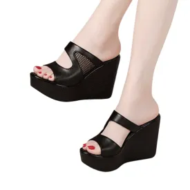 Funki Buys | Shoes | Women's Platform Wedge Mesh Sandals