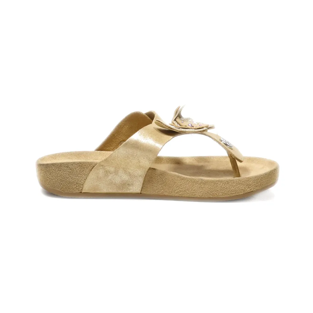 Graceland Platform Sandals Suede Beige Colour For Women