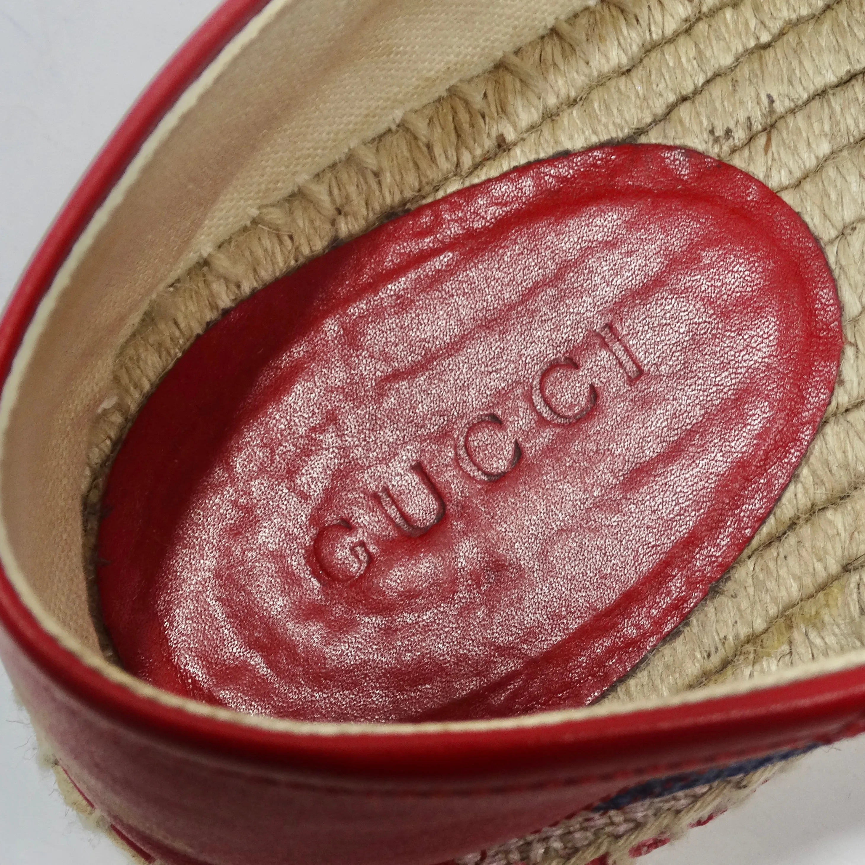 Gucci Sylvie Logo Espadrilles