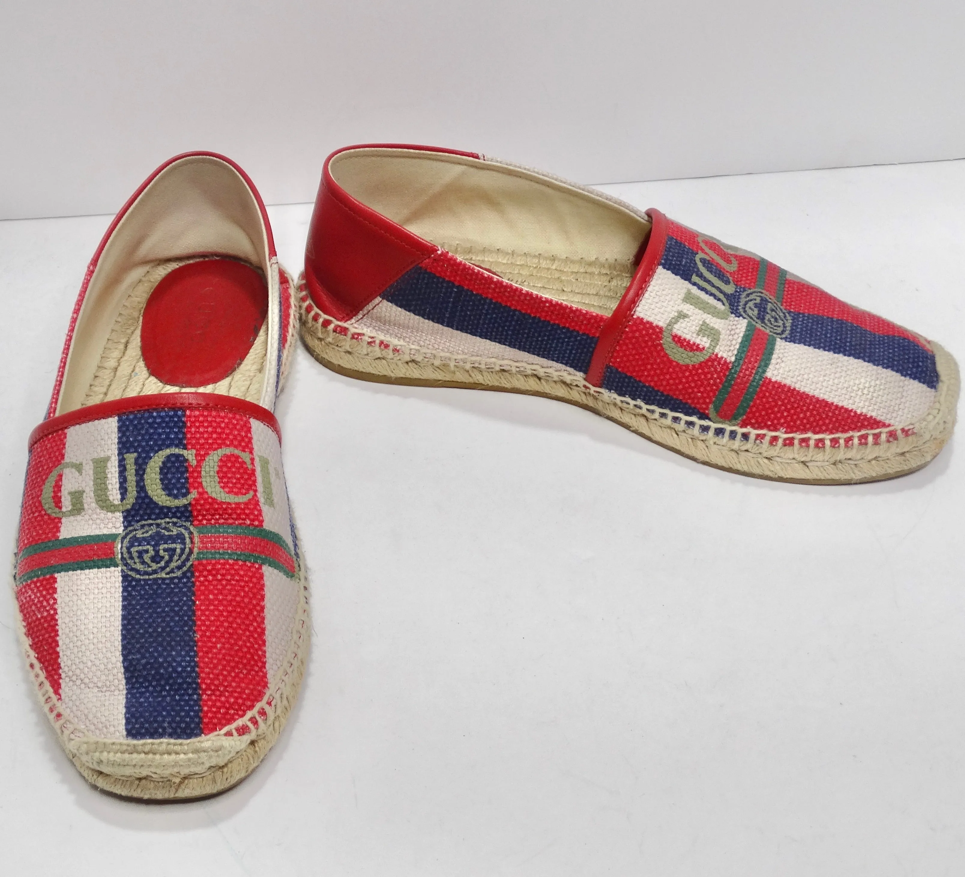 Gucci Sylvie Logo Espadrilles