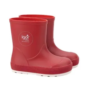 Igor Yogi Nautico Barefoot Rain Boots, Rojo