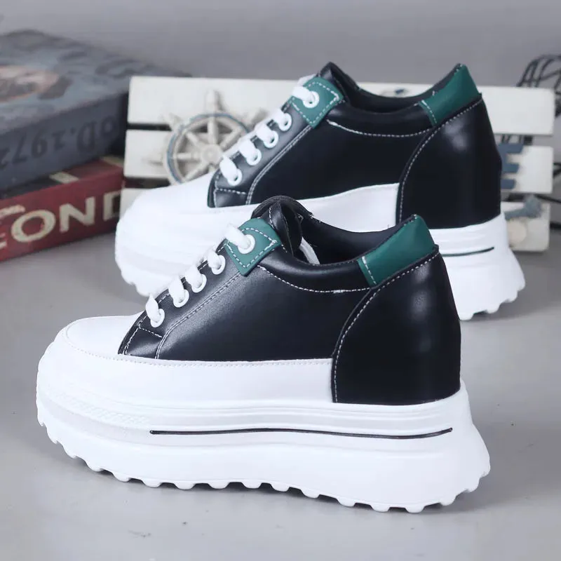 Joskaa 2024 New Black Platform Chunky Sneakers