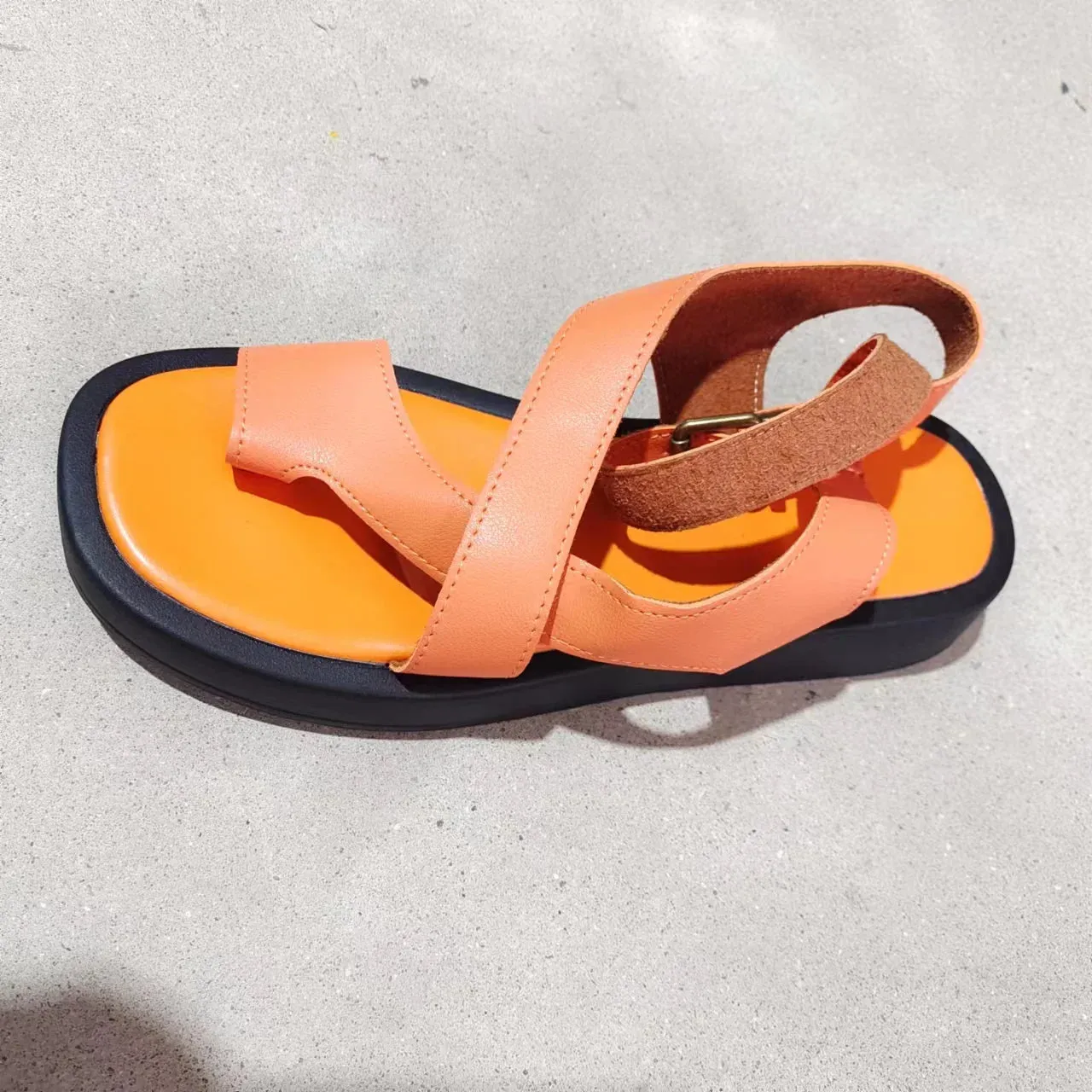 Joskaa 2024 New New Genuine Leather Chunky Sandals