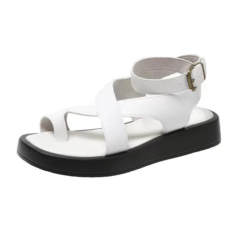 Joskaa 2024 New New Genuine Leather Chunky Sandals