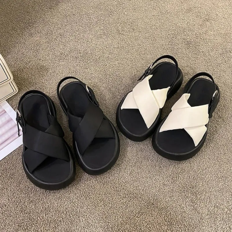 Joskaa 2024 New Roman Designer Chunky Sandals