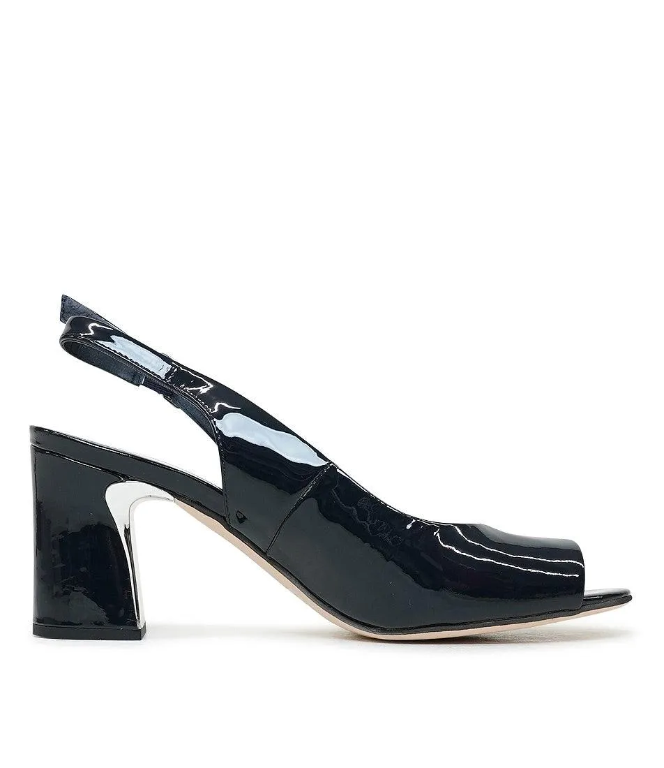 Kianna Navy Patent Leather Heels