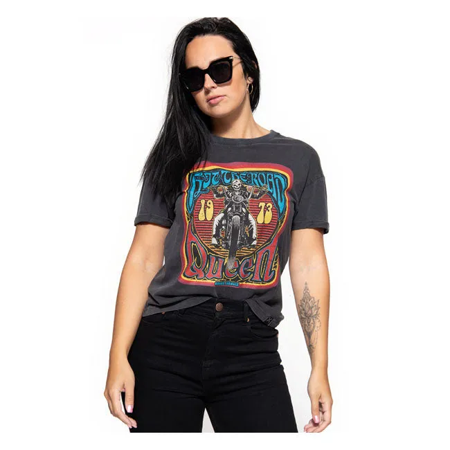 King Kerosin Queen Kerosin Hit The Road Queen Ladies T-Shirt Black