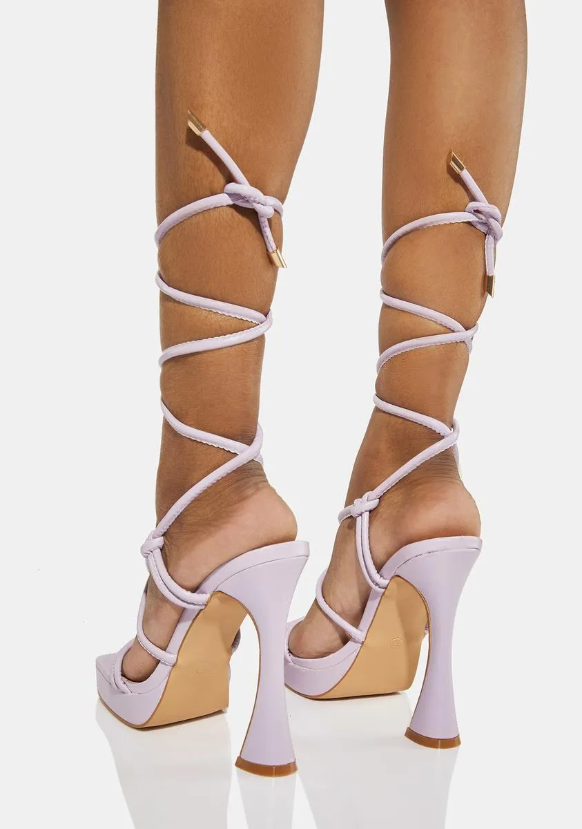 Lilac Don't Miss This Strappy Sandals