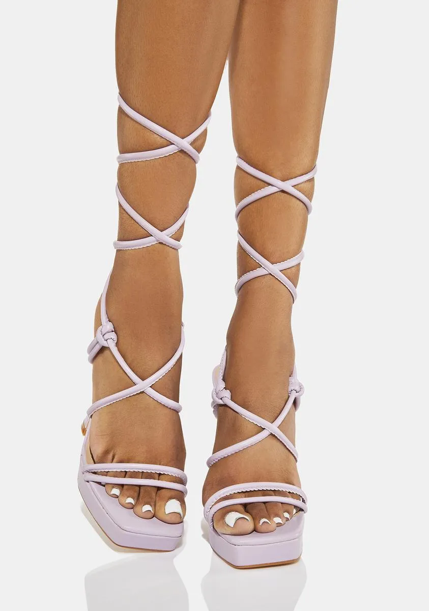 Lilac Don't Miss This Strappy Sandals