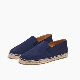 Men's Espadrilles Jonathan Navy Blue Genuine Leather