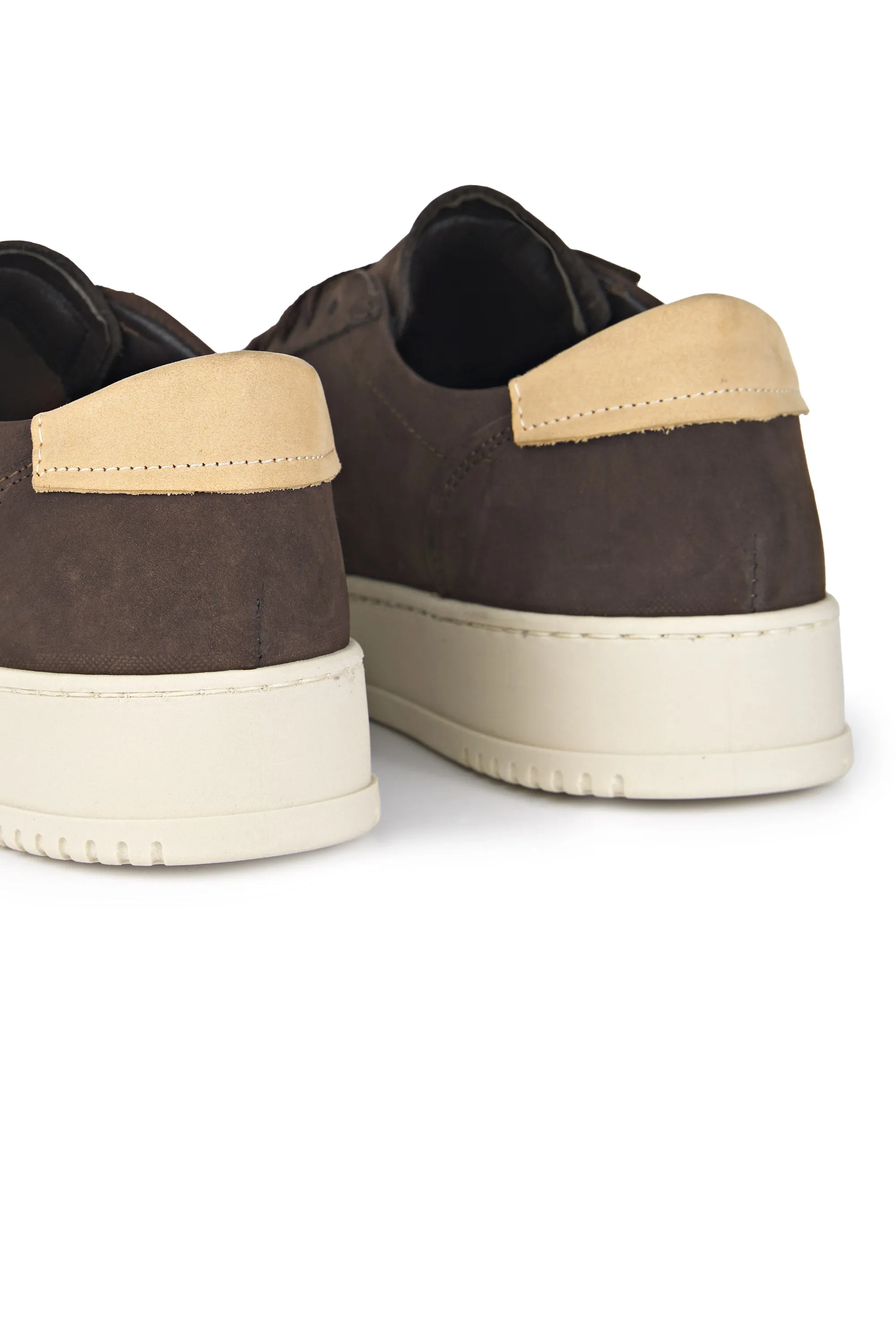 Nubuck Leather Court Sneakers