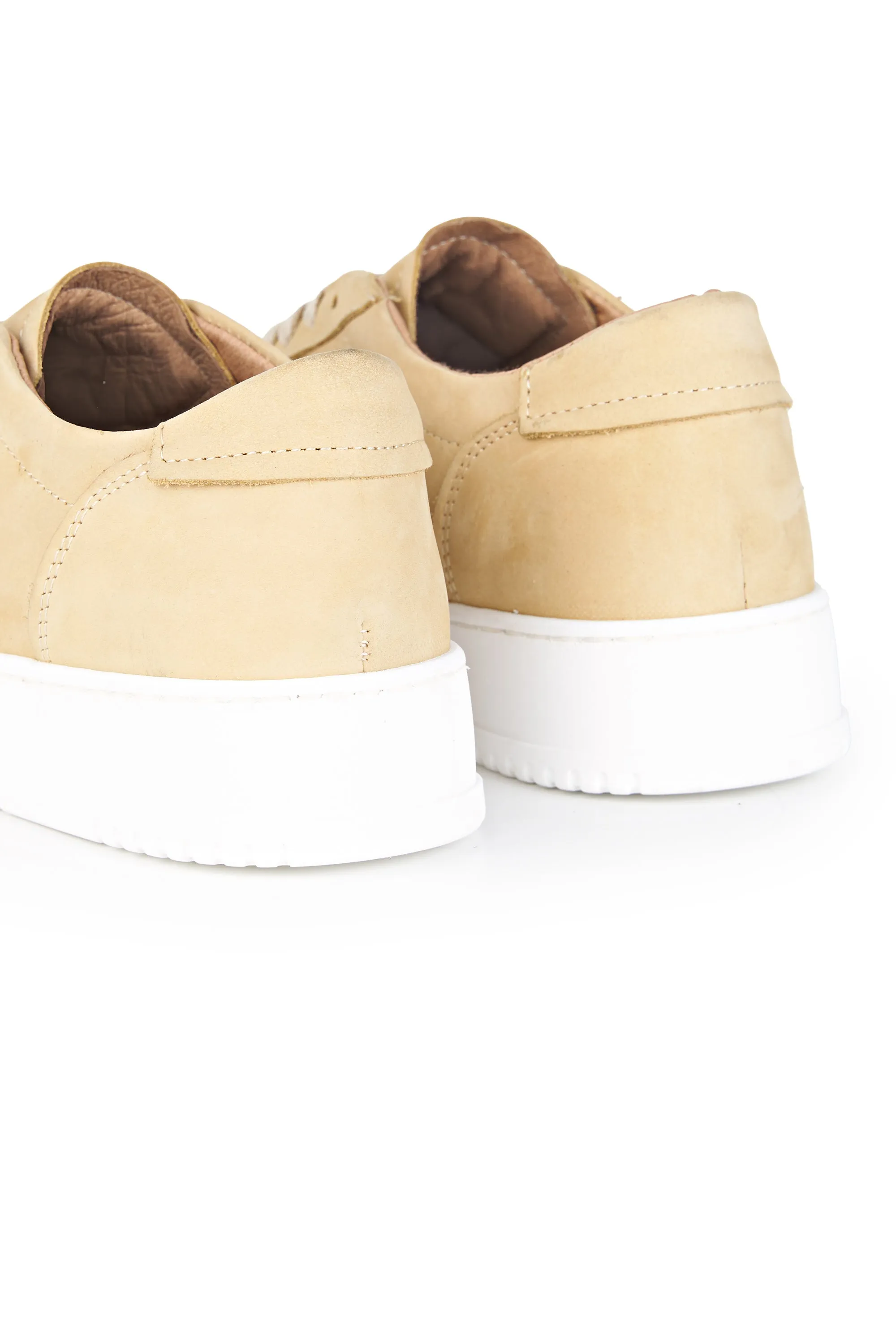 Nubuck Leather Court Sneakers