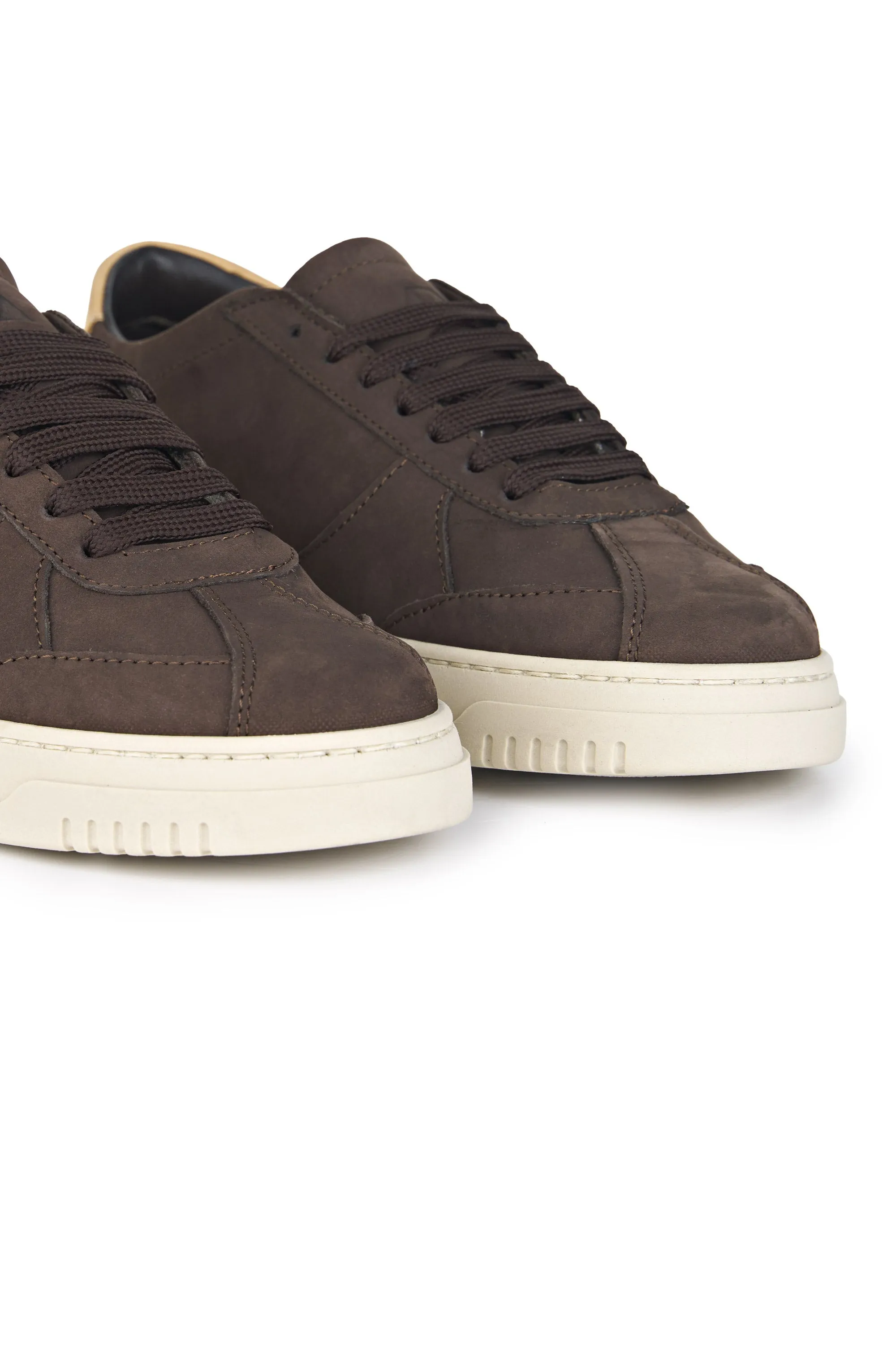 Nubuck Leather Court Sneakers