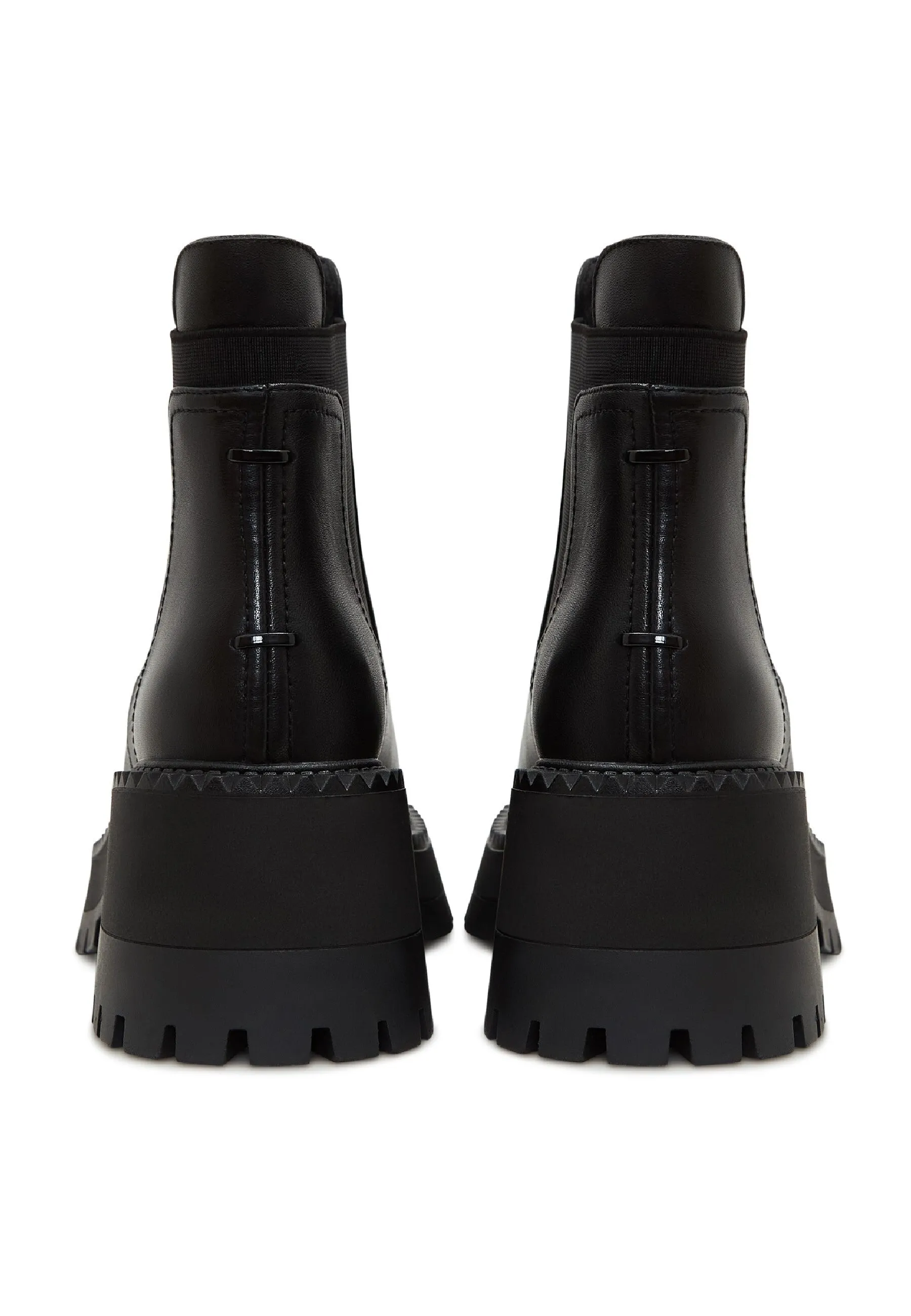 Platform Chunky Chelsea Boots - Black