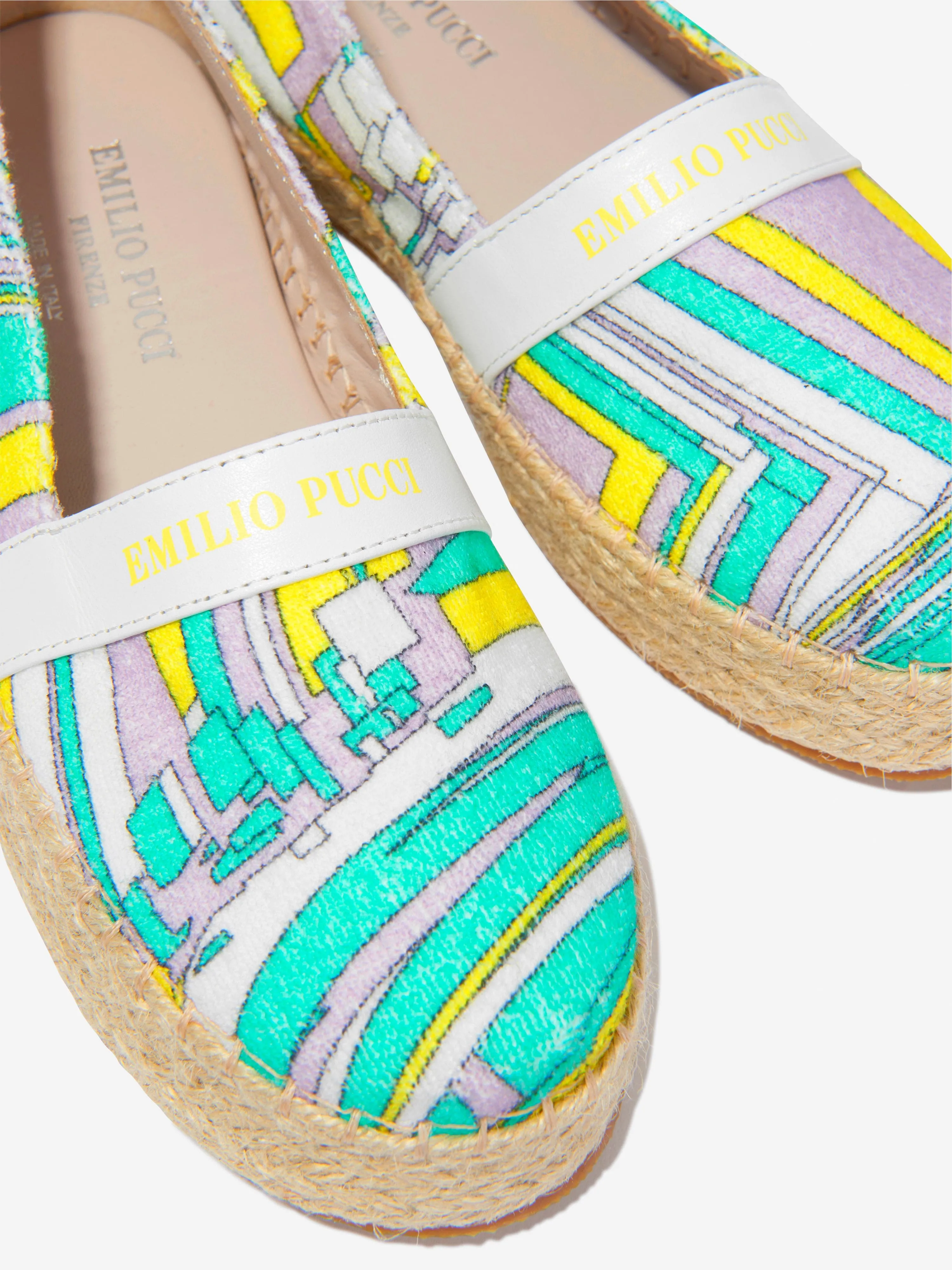 Pucci Girls Cotton Patterned Espadrilles