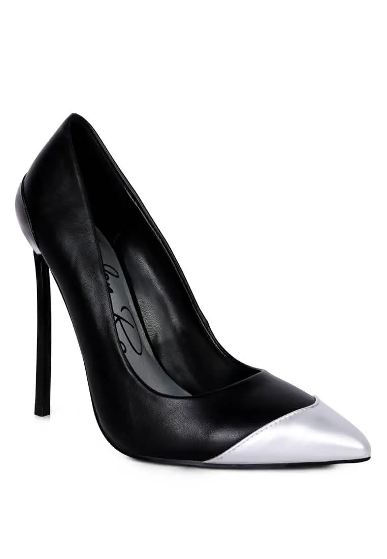 Radiant Silver Stiletto Pumps