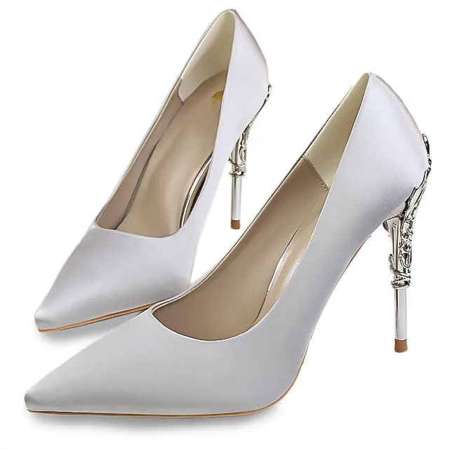 Sexy High Heels Shoes Woman Fashion Women Pumps Wedding Shoes Red Bling Gold Shoes Famale Party Women Heel Shoes