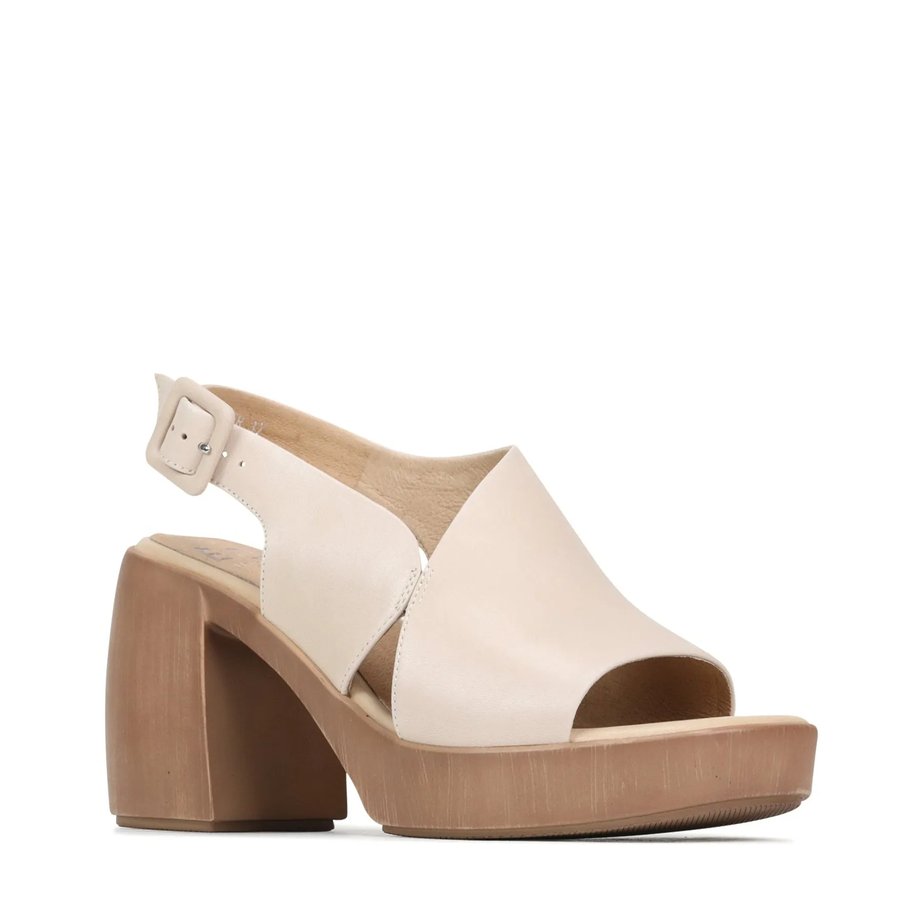 SPICER  LEATHER BLOCK HEEL SANDALS