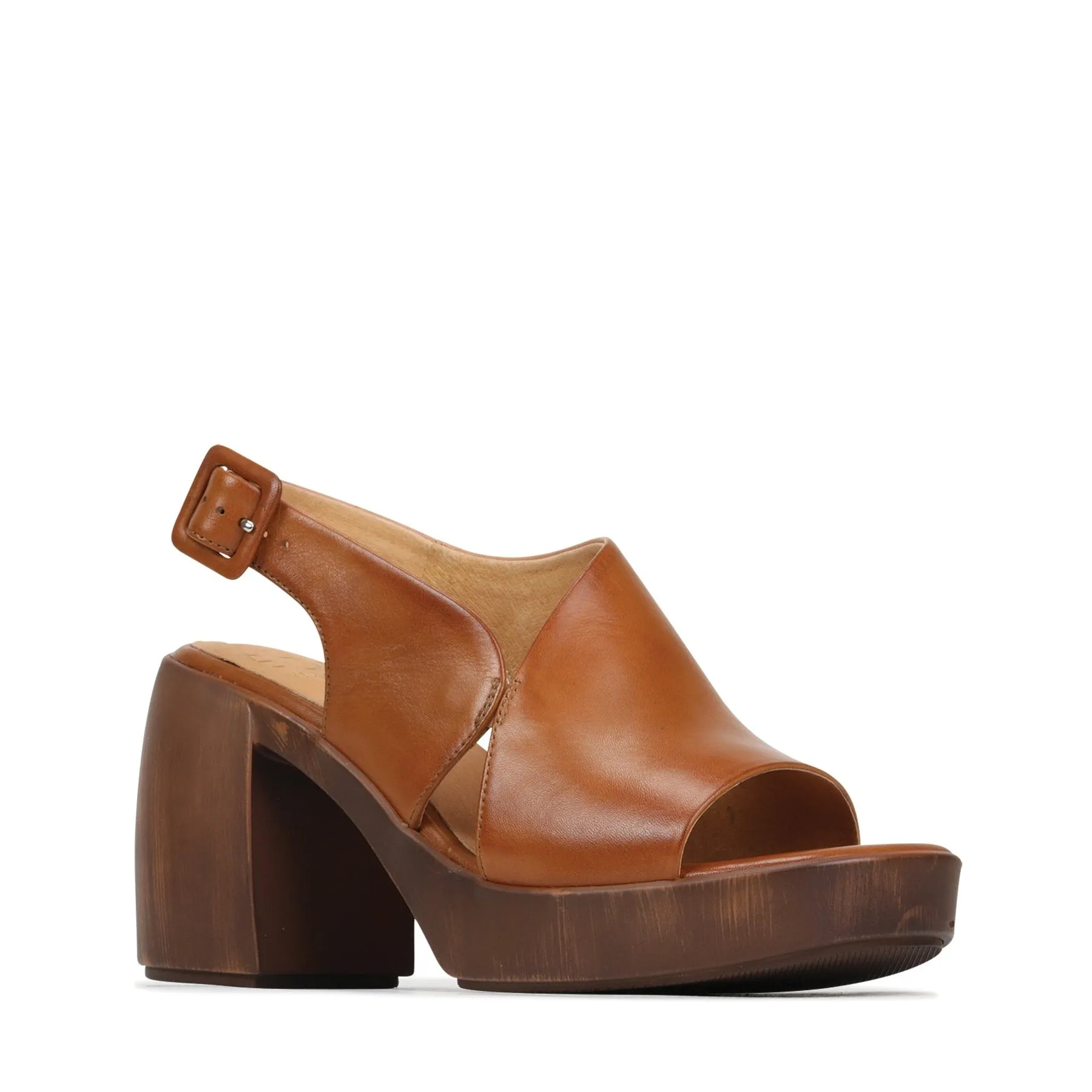 SPICER  LEATHER BLOCK HEEL SANDALS