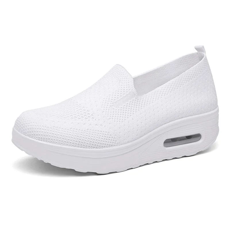 Tennis Female Orthopedic Sneakers Vulcanized Shoes for Women Mesh Breathable Platform Slip-On