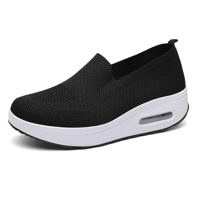 Tennis Female Orthopedic Sneakers Vulcanized Shoes for Women Mesh Breathable Platform Slip-On