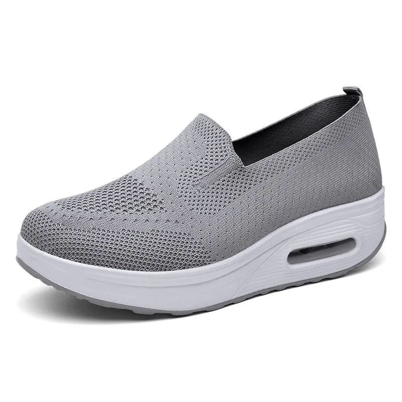 Tennis Female Orthopedic Sneakers Vulcanized Shoes for Women Mesh Breathable Platform Slip-On