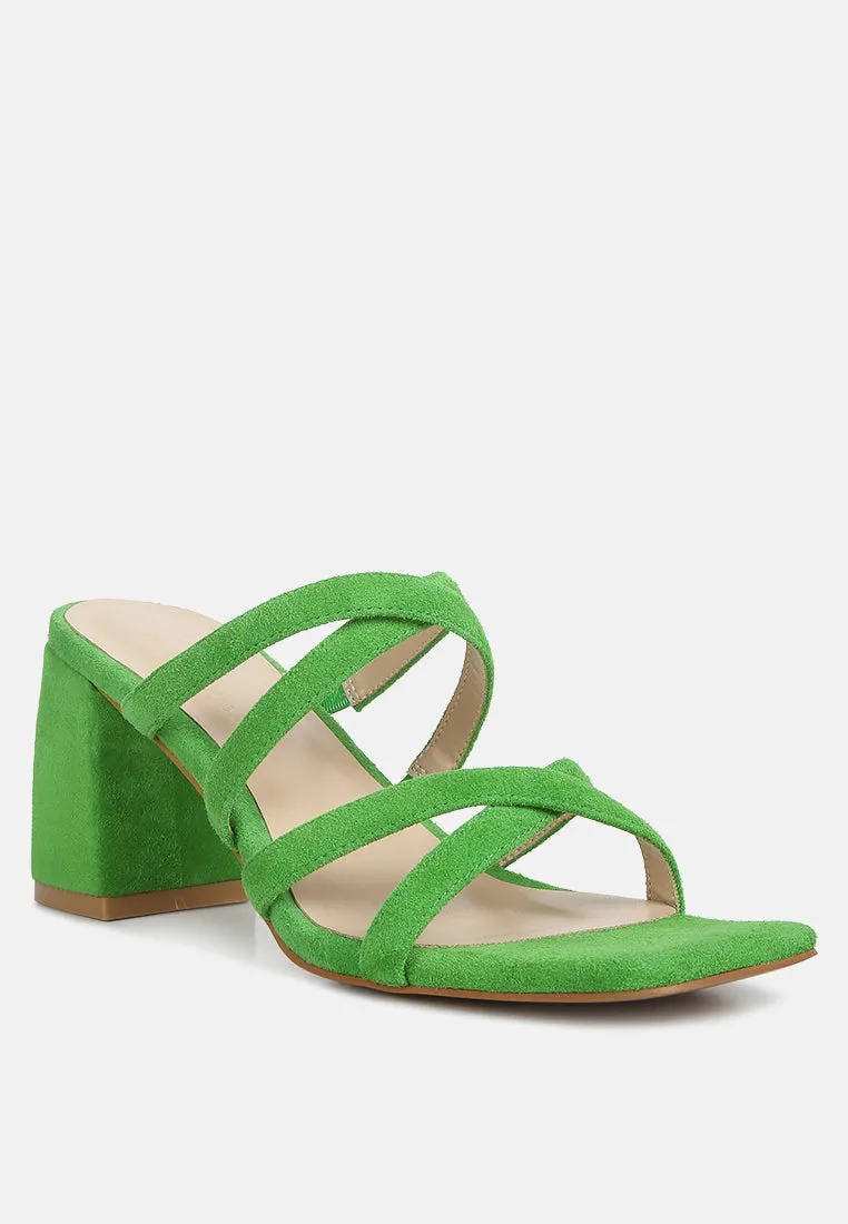 Valentina Strappy Casual Block Heel Sandals